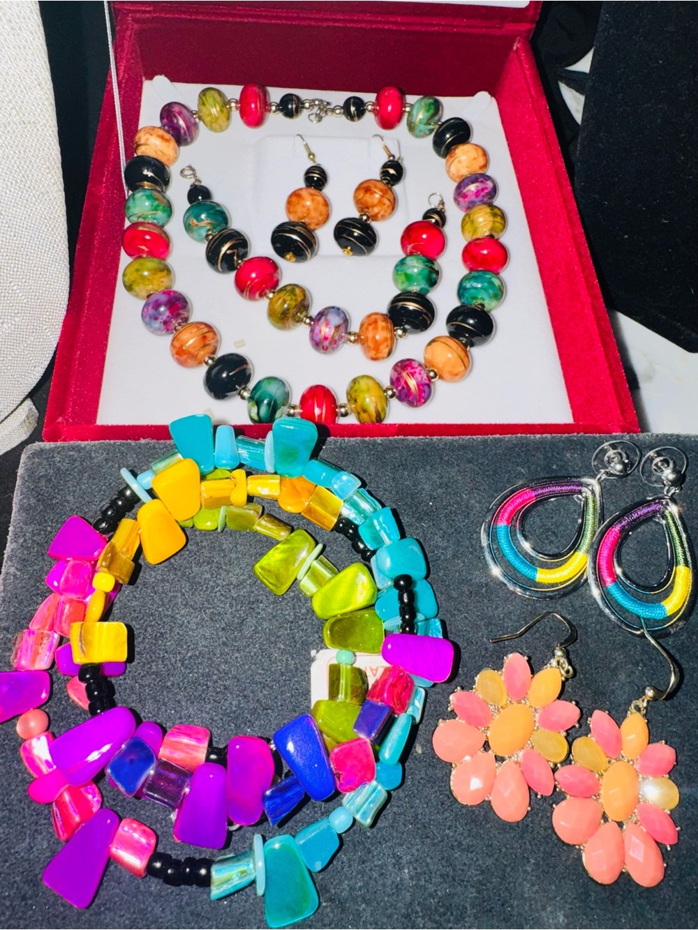 Gorgeous Bohemian colorful multi color Costume jewelry